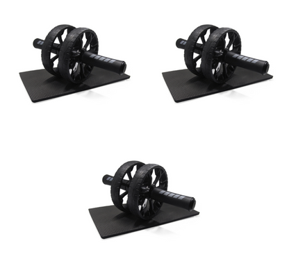 Silent Dual-Wheel Ab Roller for Core Training Equipment